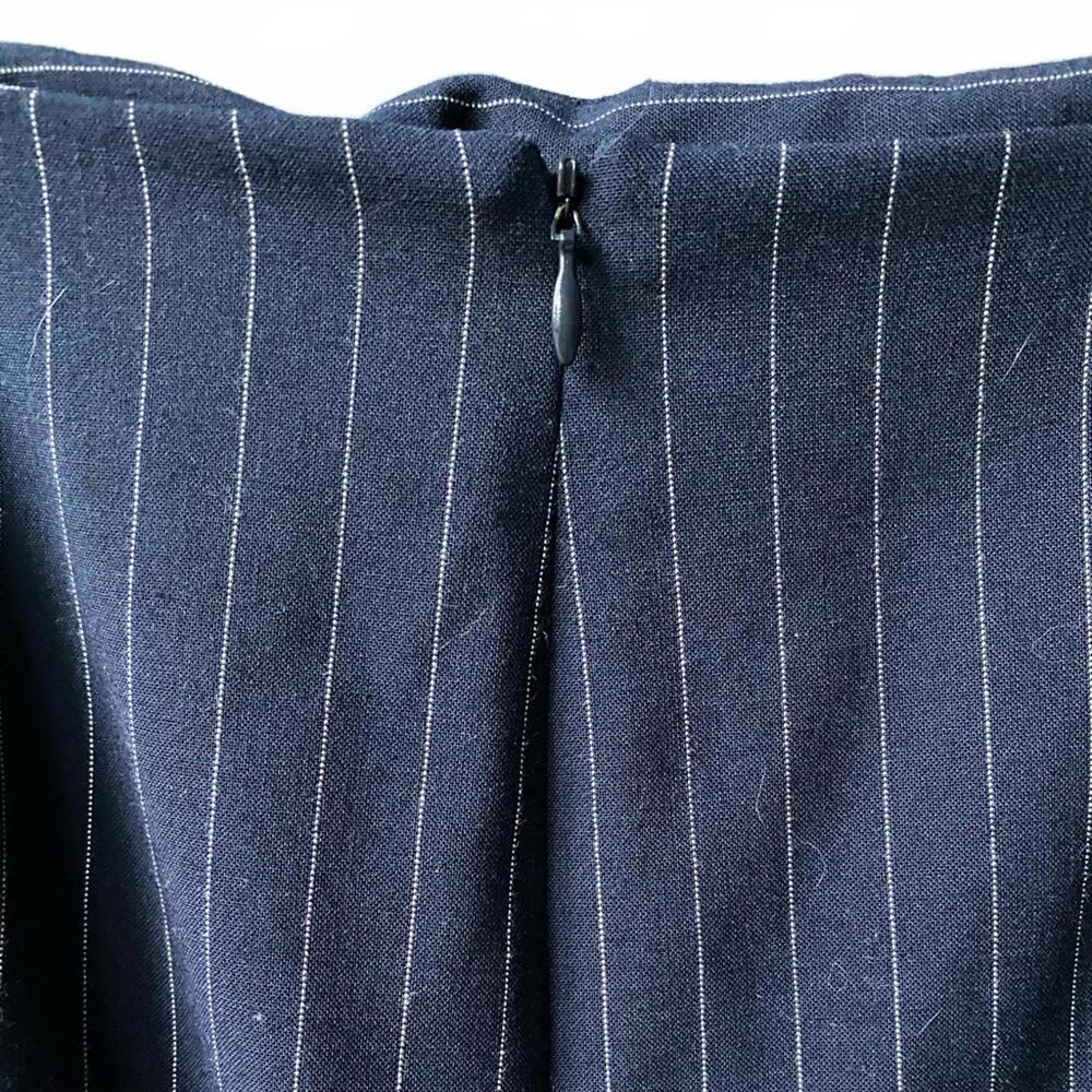 Vintage Victoria's Secret Navy Striped Pencil Mini Skirt 2 - Picture 5 of 7